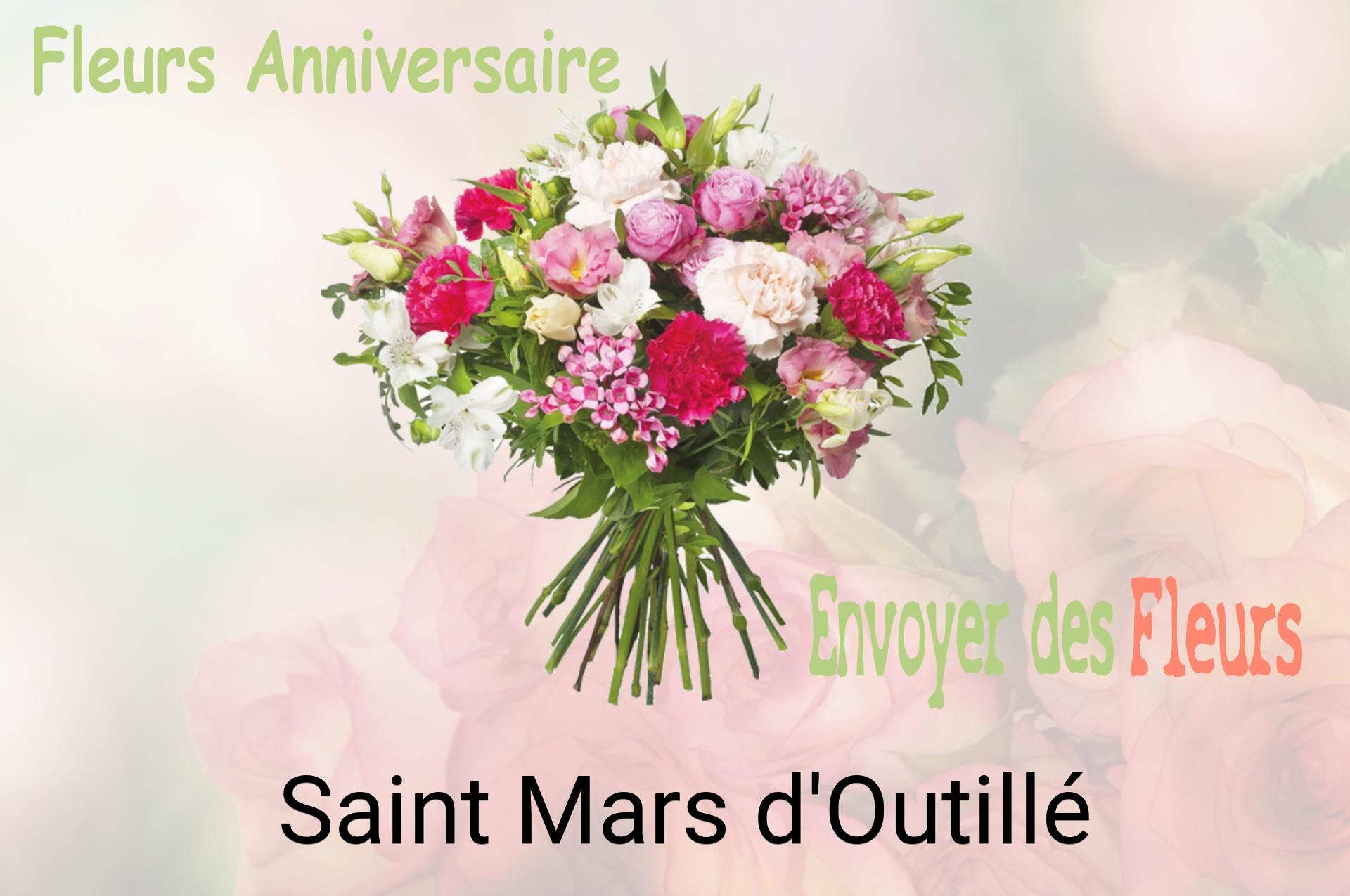 Bouquet de fleurs d’anniversaire livré à Saint-Mars-d'Outillé